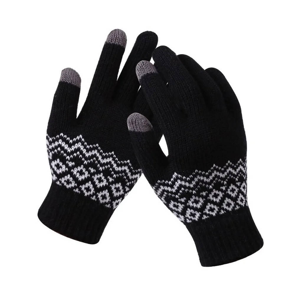 

Зимние теплые перчатки для сенсорных экранов Touchscreen Gloves / Сенсорные перчатки, Черный