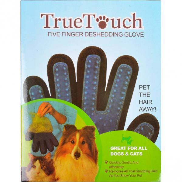 

Перчатка для вычесывания шерсти животным TRUE TOUCH, Разные цвета