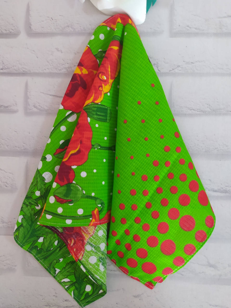 

Полотенце кухонное р.75х35 см вафельное хлопок 100% В 6031, Разные цвета