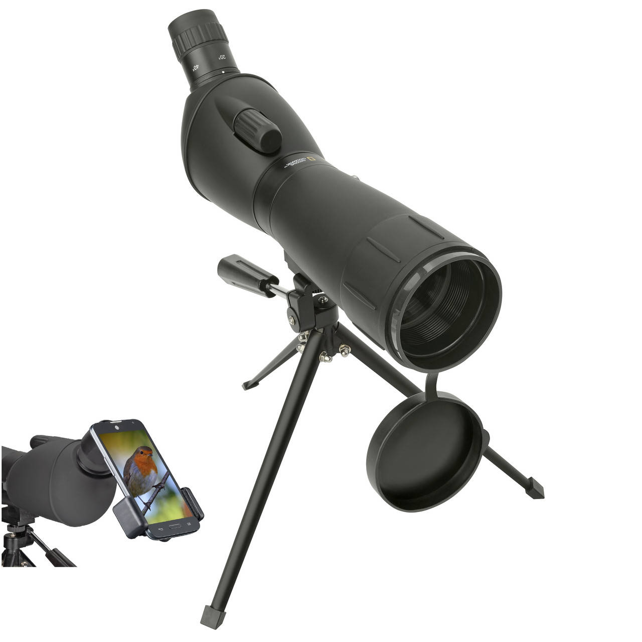 

Подзорная труба National Geographic 20-60x60/45 с адаптером для смартфона (9057000)