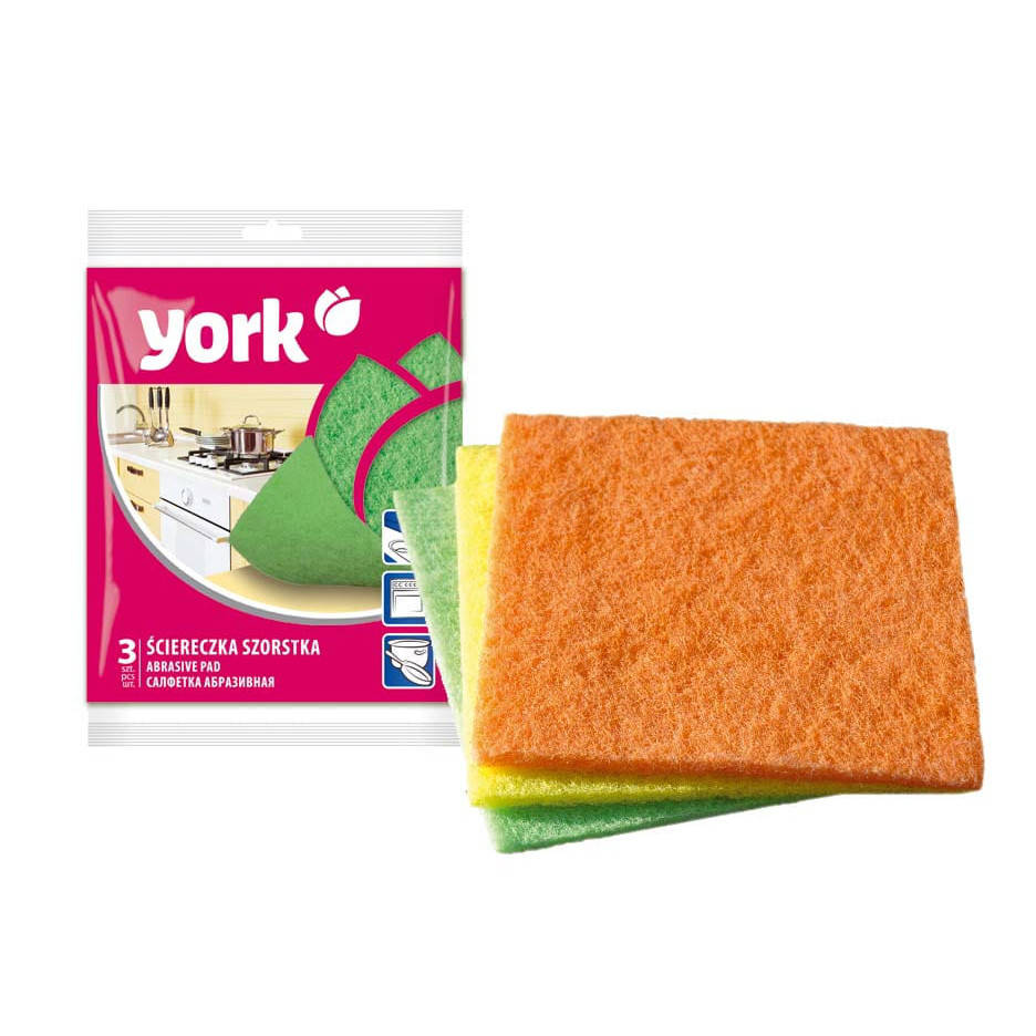 

Салфетка абразивная для уборки York 3шт/уп