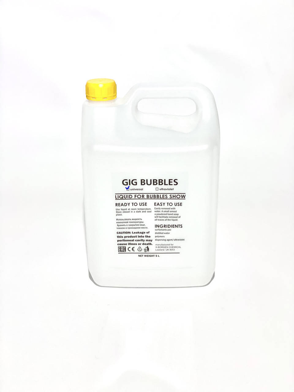 

Раствор для шоу мыльных пузырей GIG BUBBLES UNIVERSAL