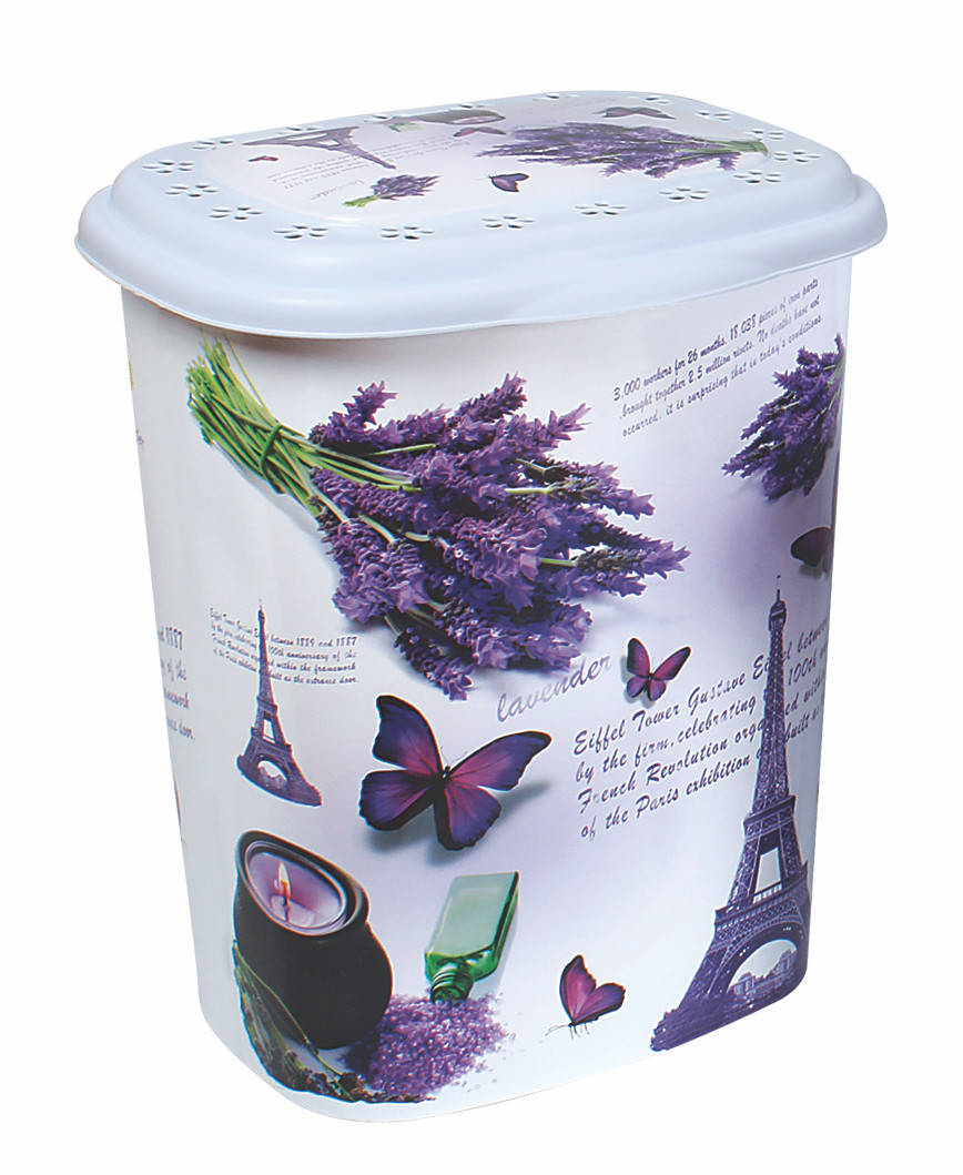 

Корзина для белья ELIF Plastiк с рисунком Paris (38*45*53 см) 50 л, Е-339, Разные цвета