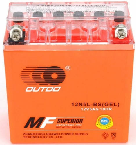 

Аккумулятор Outdo (Аутду) Moto 12v 5A 12N5L-BS GEL