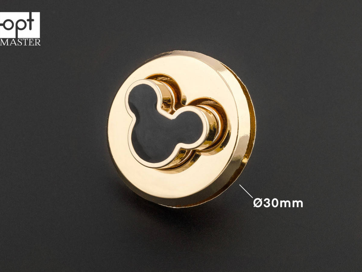 

Замок сумочный d 30 мм, золото (65-036)