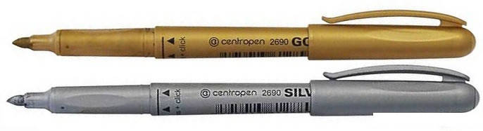 

Маркер SILVER 2670 1мм., серебряный