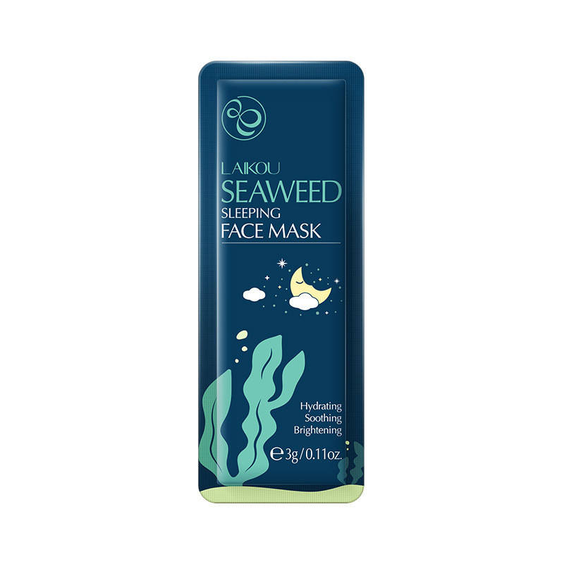 

Ночная маска для лица с экстрактом морских водорослей Laikou Seaweed Sleeping Face Mask, 3г