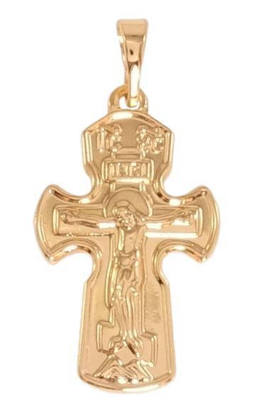 

Кулон Xuping Позолота 18K "Православный Крест с Распятием"