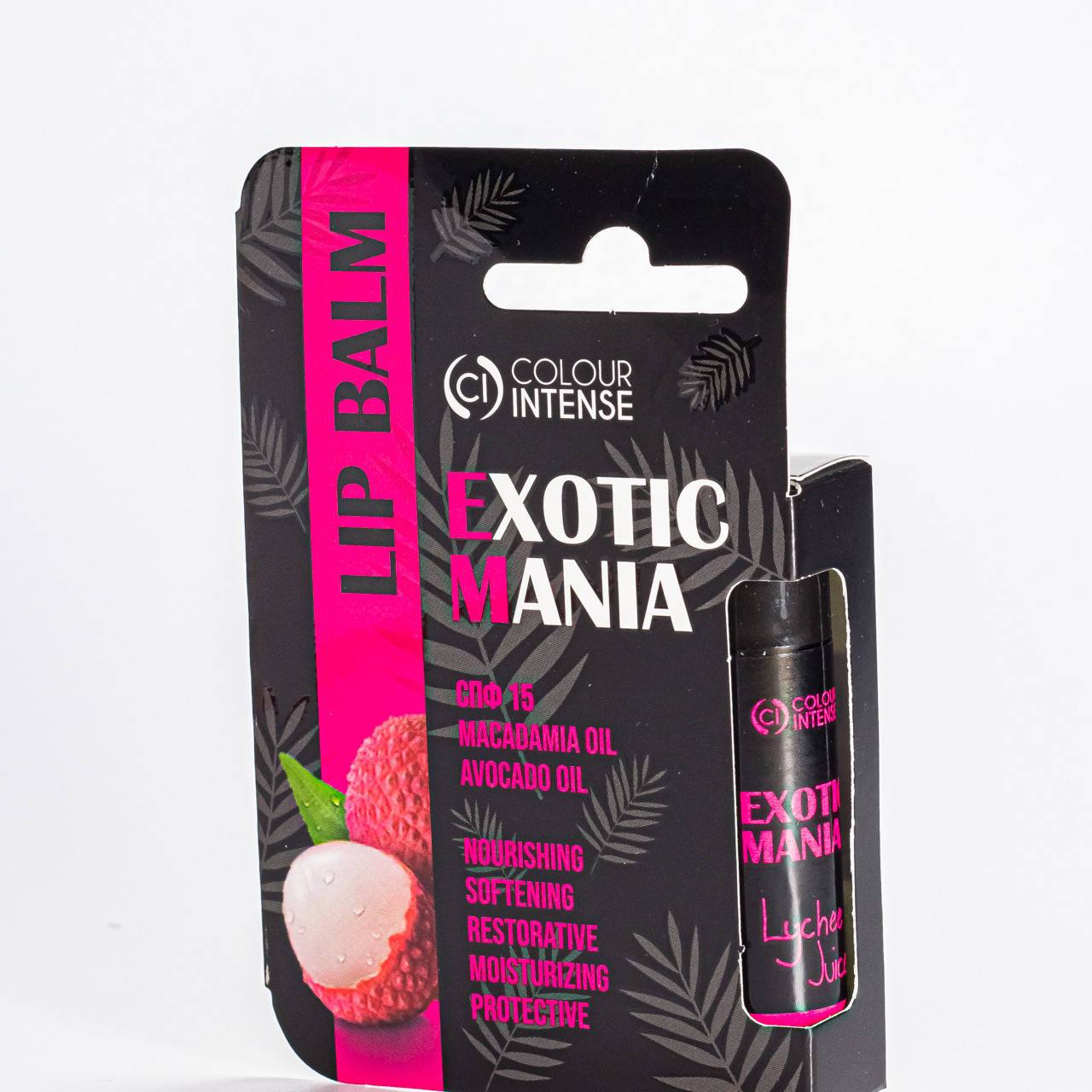 

Бальзам для губ Colour Intense Exotic Mania увлажняющий SPF15 № 04 Lychee juice c ароматом личи
