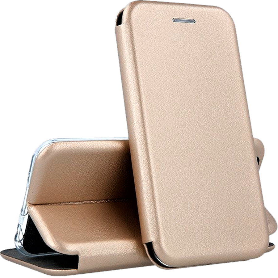 

Чехол книжка для iPhone 8 золотой