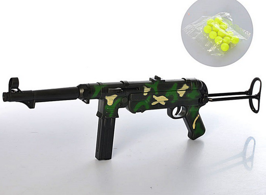 

Автомат 36 см на пульках.Детский игрушечный автомат на пульках(MP40S ), Черный