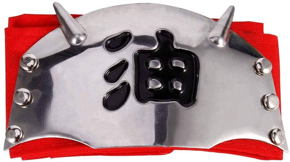 

Повязка (красный налобный протектор), Джирайя, с символикой горы Мьёбоку - Naruto, Cosplay