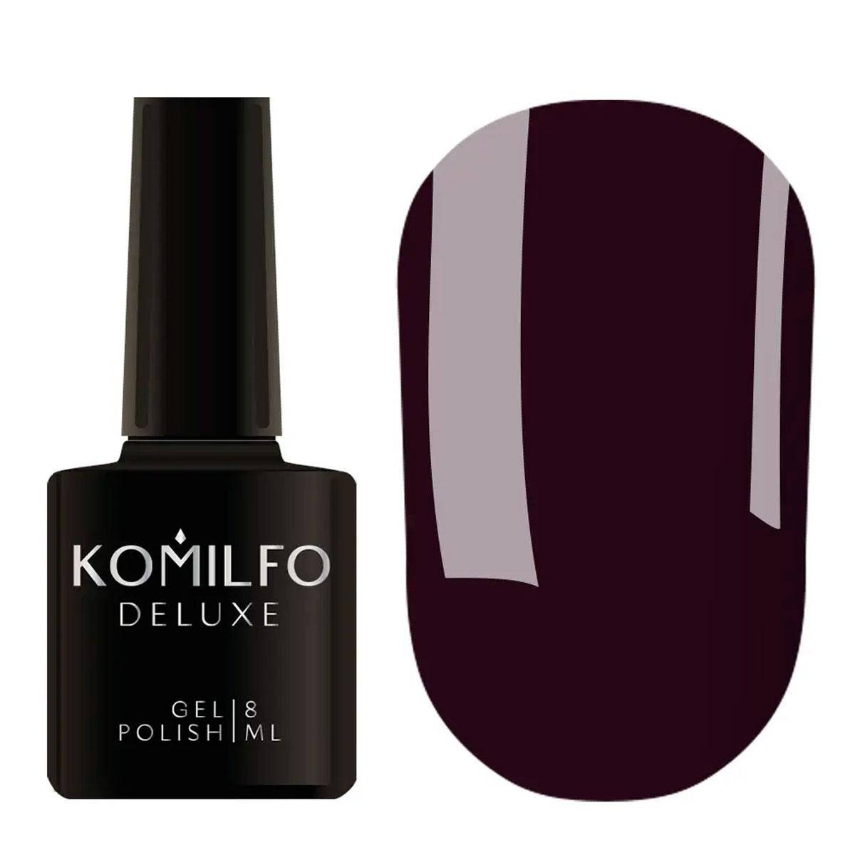 

Гель-лак Komilfo Deluxe Series №D102 (черно-фиолетовый, эмаль), 8 мл