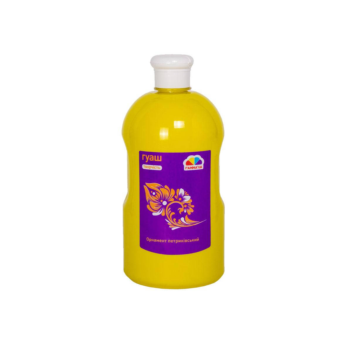 

Краска гуашевая ГАММА'UA Творчество желтого цвета 1000 мл 405212, Желтый