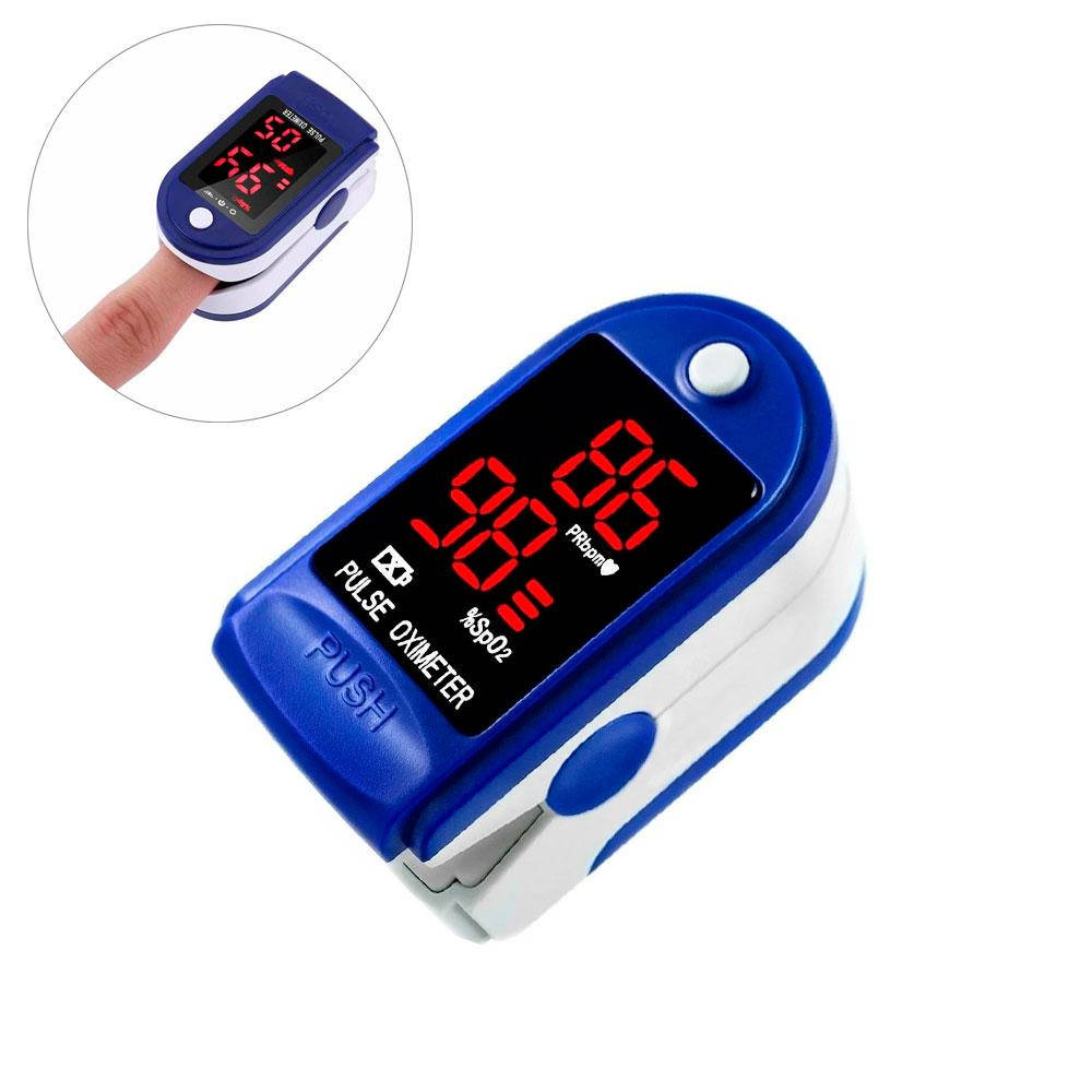

Электронный пульсоксиметр на палец LK87 / Pulse Oximeter / Оксиметр, Синий