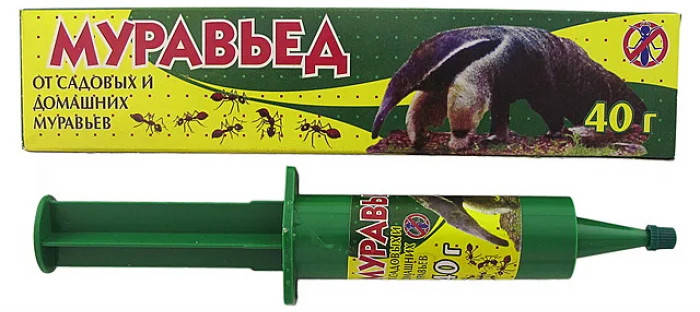 

Шприц гель от тараканов и муравьев Муравьед 40 г