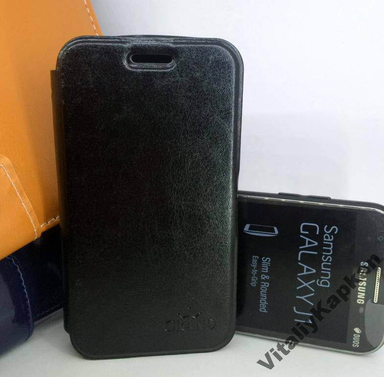 

Чехол для Samsung j1 2015, j100 книжка противоударный gRAND