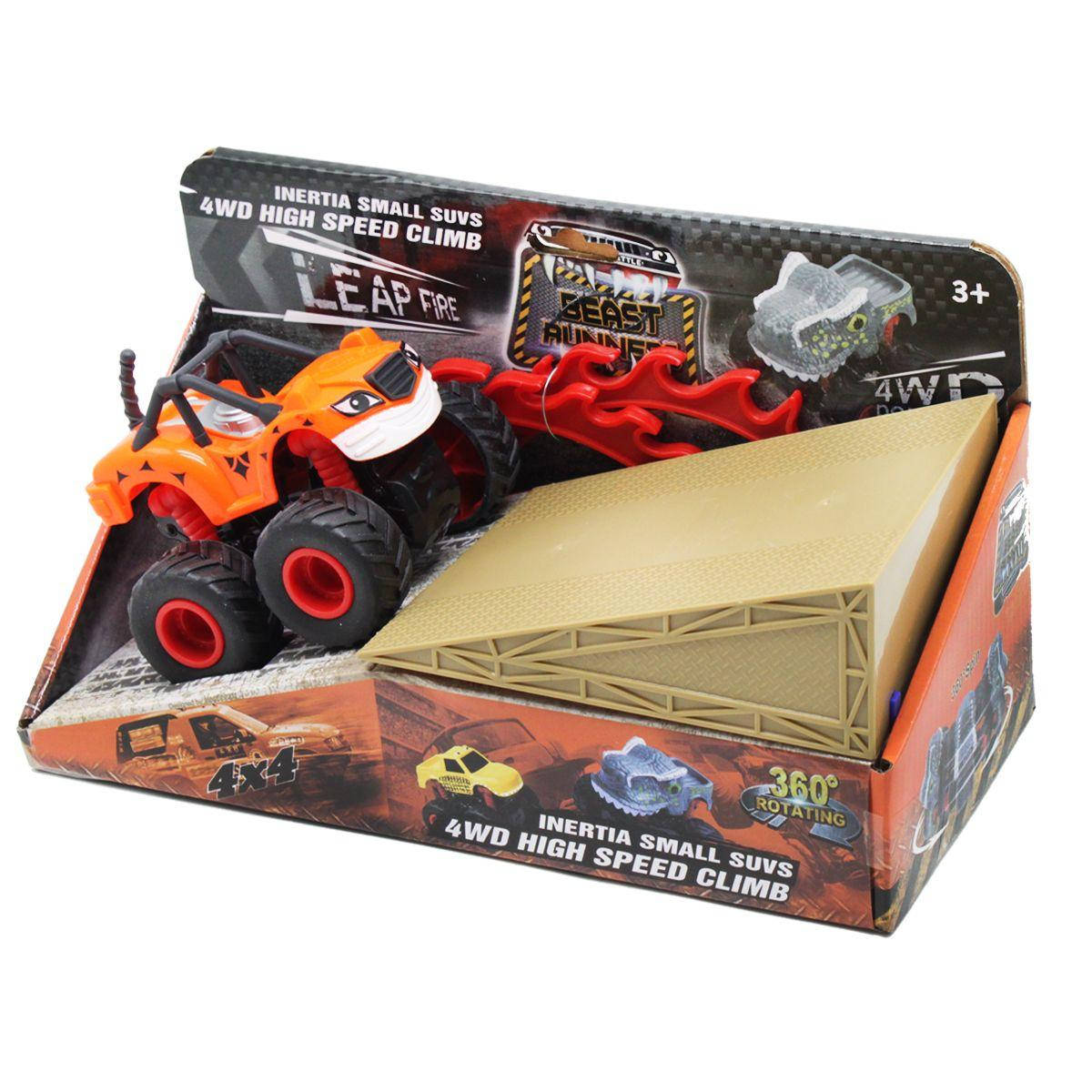 

Машинка Джип с трамплином оранжевый