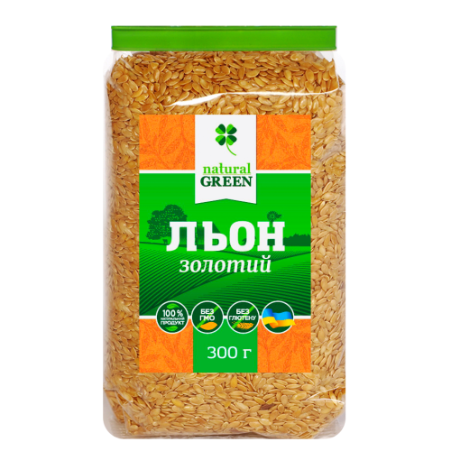 

Семена льна золотого, 300 г, NATURAL GREEN