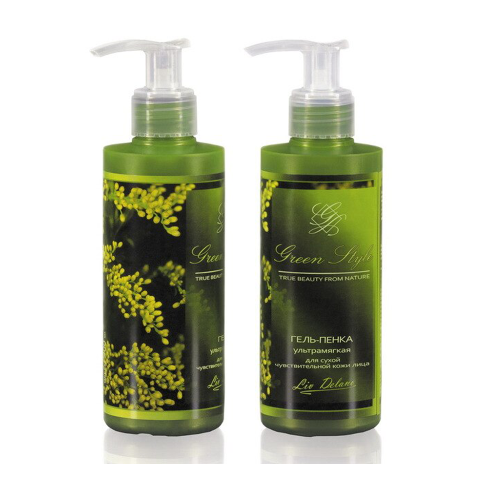 

ГЕЛЬ-ПЕНКА ультрамягкая для сухой чувствительной кожи лица Green Style