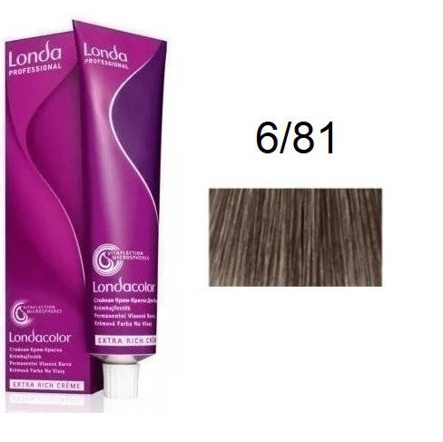 

Крем-краска для волос Londacolor 6/81 Темный блонд жемчужно-пепельный 60 мл