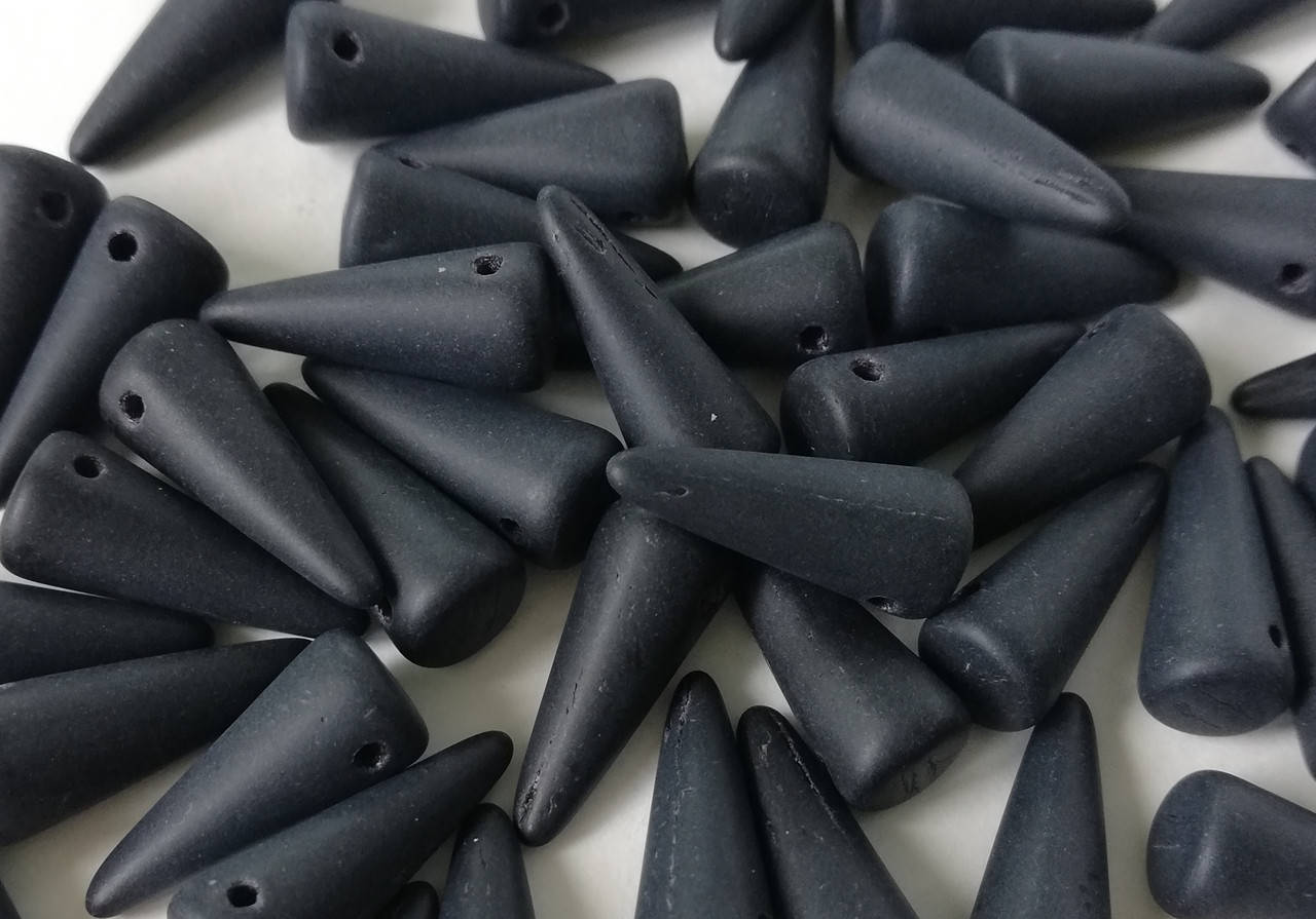

Spike 13x5 mm Чеські скляні намистини (10 шт)