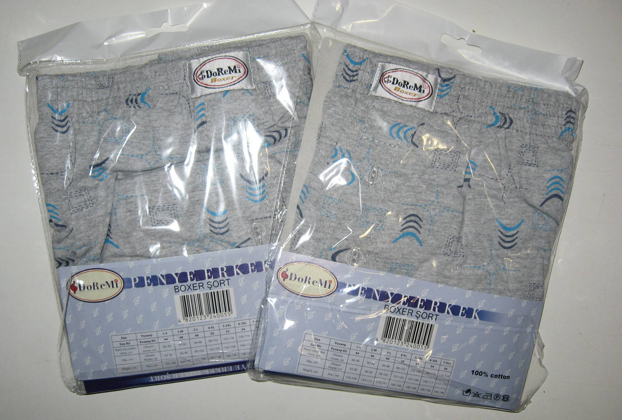 

Семейные трусы DoReMi 3 ( L, 48) светлые ( разные расцветки), Светло-серый