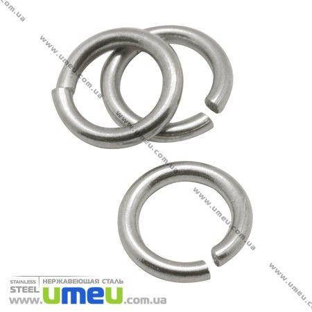 

Соединительное колечко из нерж. стали, 5 мм, Темное серебро, 1 шт (STL-007754)