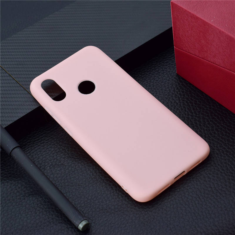 

Чехол Xiaomi Mi A2 / Mi 6X силикон soft touch бампер светло-розовый