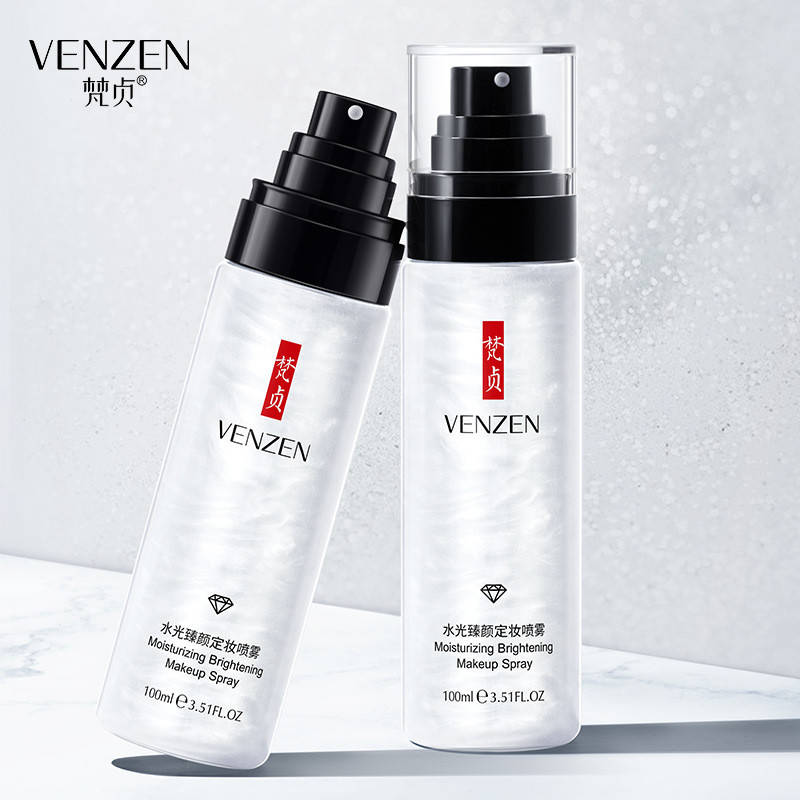 

Спрей для закрепления макияжа с экстрактами розы и алоэ Venzen Moisturizing Brightening Makeup Spray, 100мл