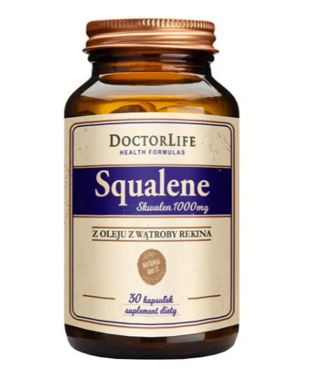 

Сквален 1000 мг Жир Печени Акулы 30 кап Doctor Life Squalene США Доставка из ЕС