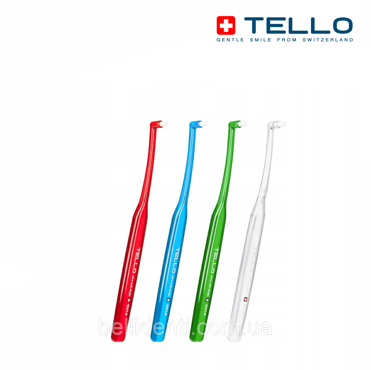 

Монопучковая зубная щетка Tello Ultra soft 1007,5, 1 шт