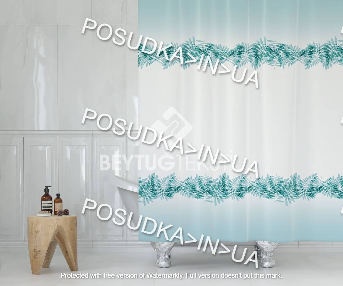 

Шторка для ванной широкая 200*240 Tropik Tropical 4642 бюризовая полиестр
