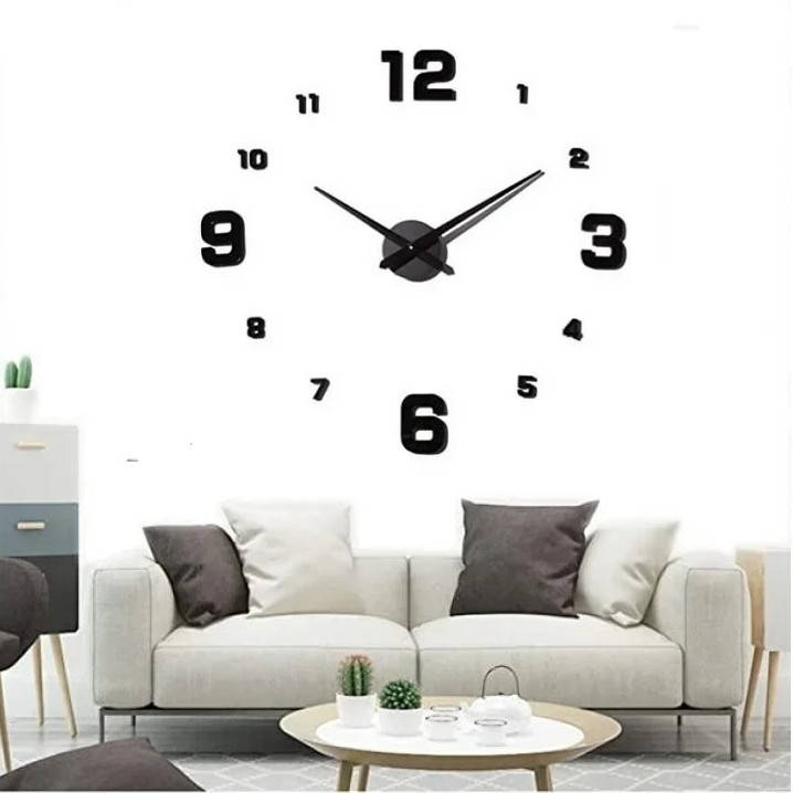 

Часы-цифры настенные DIY Clock NEW с цифрами 60-120 см Черные