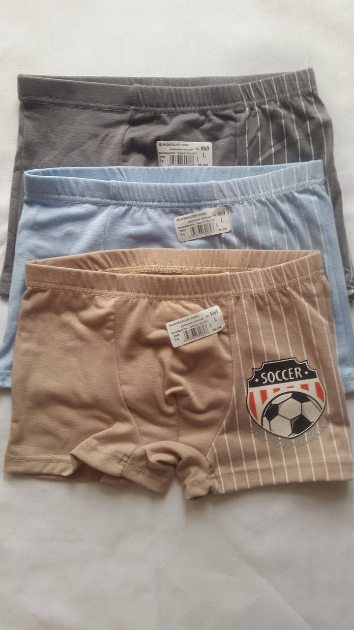 

Трусы-шорты для мальчика серые, бежевые на 5 - 6 лет., Разные цвета