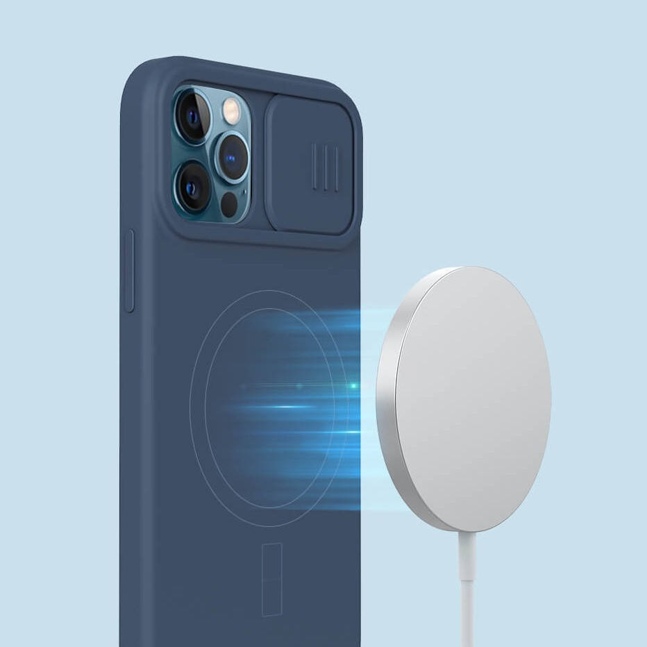 

Силиконовый чехол Nillkin CamShield Silky for Magsafe для iPhone 12/ 12 Pro
