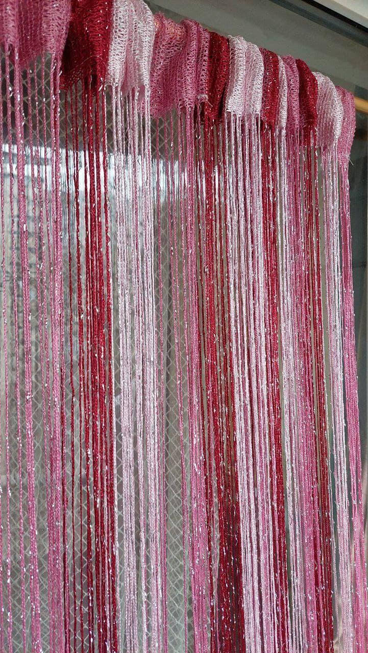 

Шторы нити кисея дождь с люрексом радужные № 4-5-6 бордовый/розовый/фрезовый 3м на 2.8м более 50 расцветок