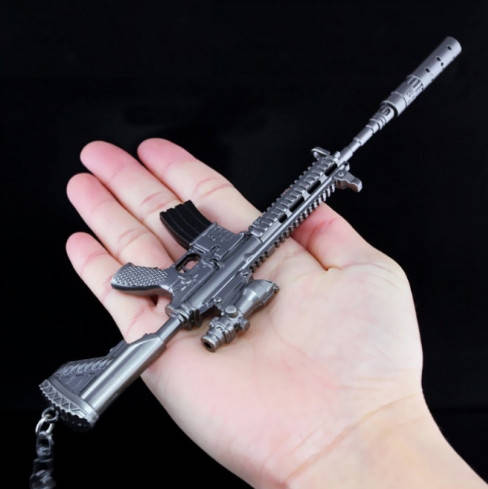 

Штурмовая Винтовка из игры PUBG M416 Assault Rifle Weapon Keychain Брелок