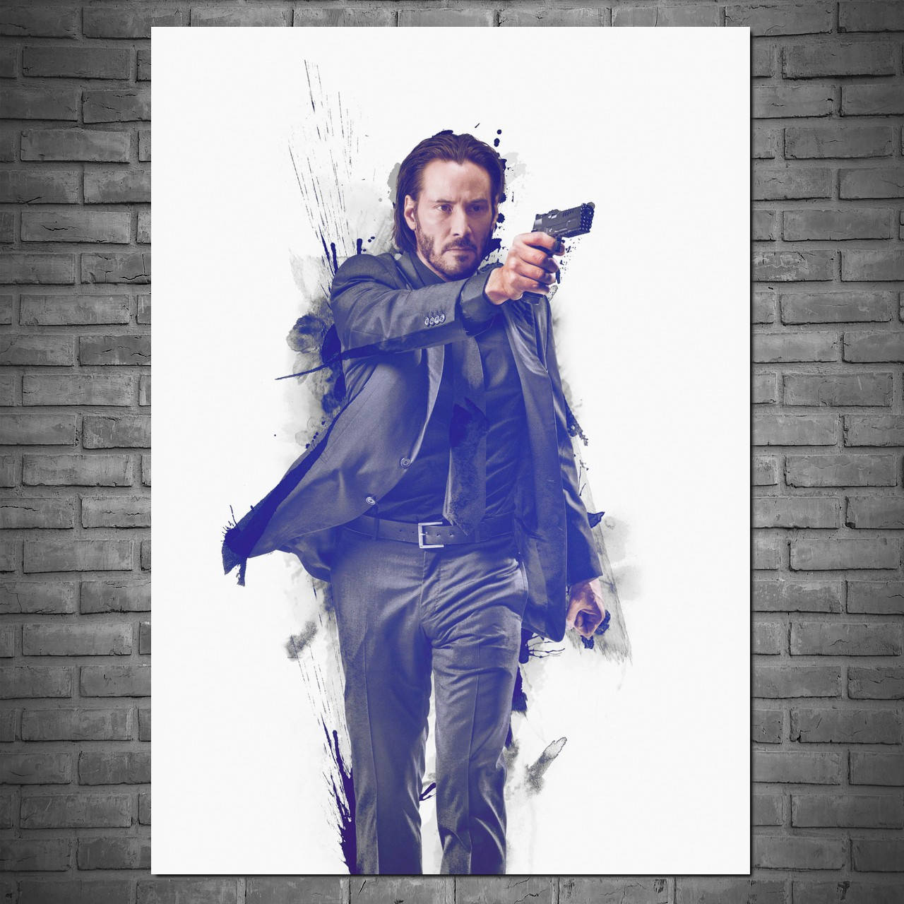 

Плакат "Джон Уик на белом фоне, Киану Ривз, John Wick" (артикул 1508)