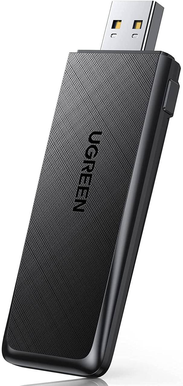 

WiFi-адаптер UGREEN USB Wifi Dongle AC1300 High Gain двухдиапазонный для ПК (CM492)
