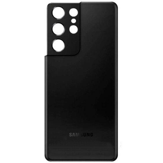 

Задняя крышка корпуса Samsung G998 (SM-G998B, SM-G998B/DS) Galaxy S21 Ultra черная Оригинал, Черный