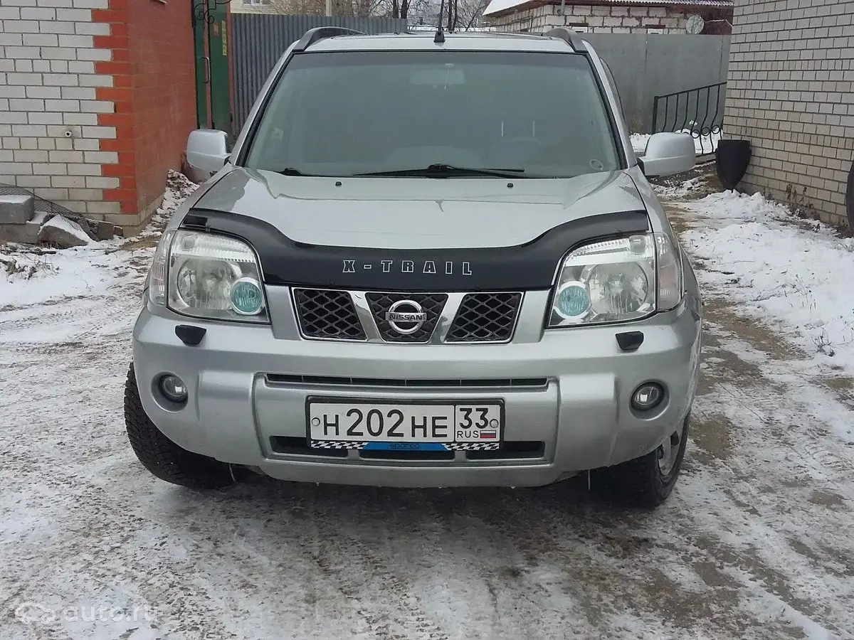 

Дефлектор капота на Nissan X-Trail (T30) 2001-2006. Мухобойка на Nissan X-Trail