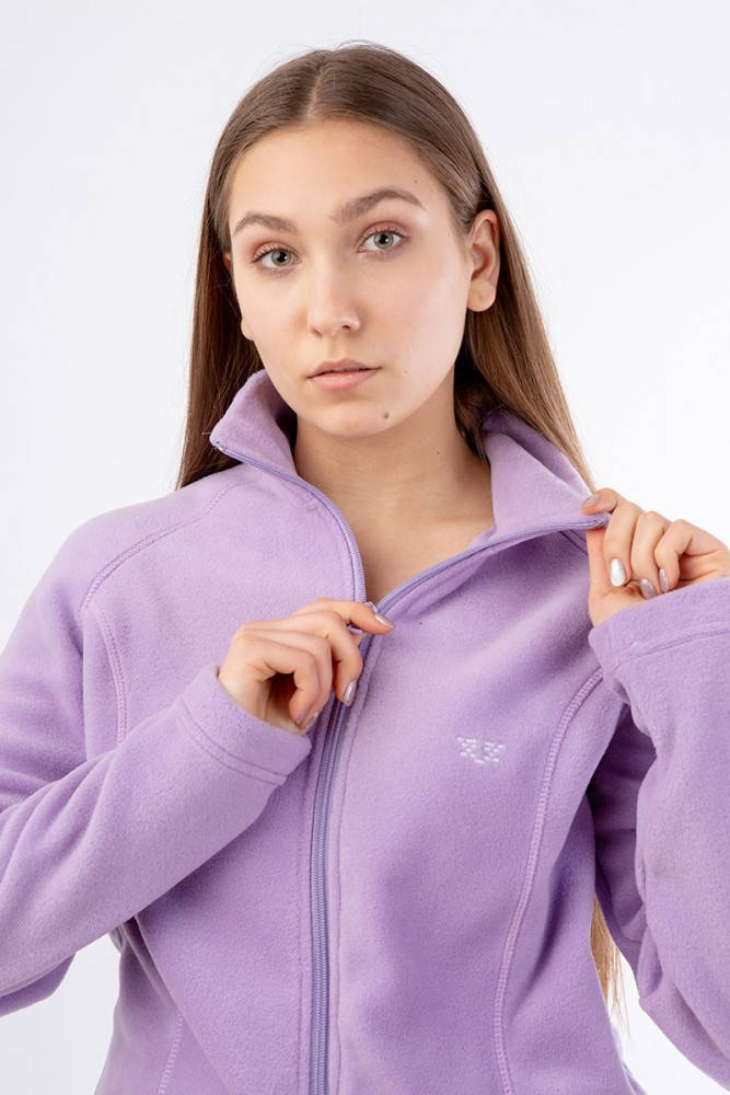 

Красивая спортивная кофта из флиса. Расцветки в ассортименте 3XL, Сиреневый