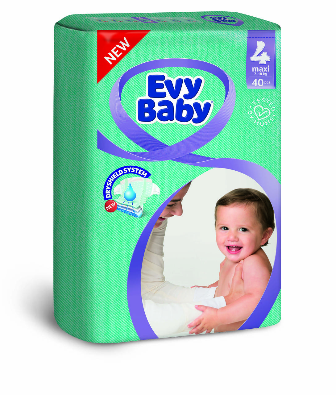 

Подгузники детские Evy baby maxi elastic twin 4 (7-18 кг) 40 шт