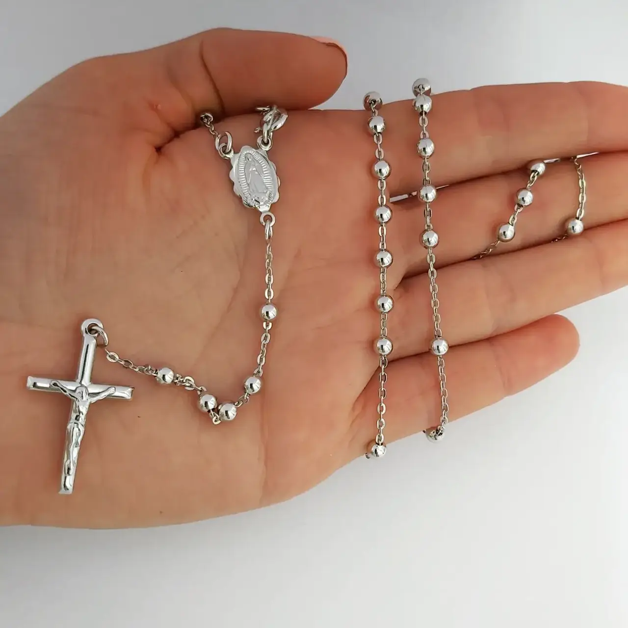 

СЕРЕБРЯНЫЕ ЧЕТКИ НА ШЕЮ 60СМ 15,23ГР ЧЕТКИ ДЛЯ МОЛИТВЫ