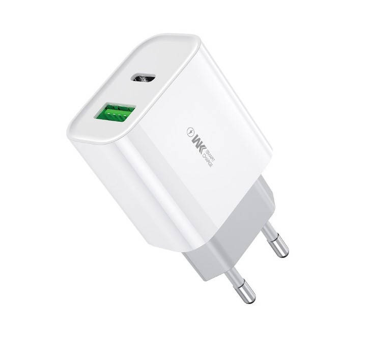 

Сетевое зарядное устройство WK WP-U53 QC3.0 20W (блок на usb и Type C)