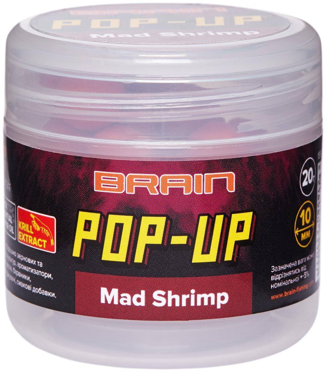 

Бойлы Brain Pop-Up F1 Mad Shrimp (креветка/специи) 12мм 15г