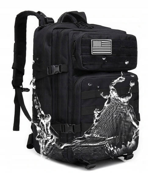 

Військовий рюкзак K&M I094 41-60 л чорний