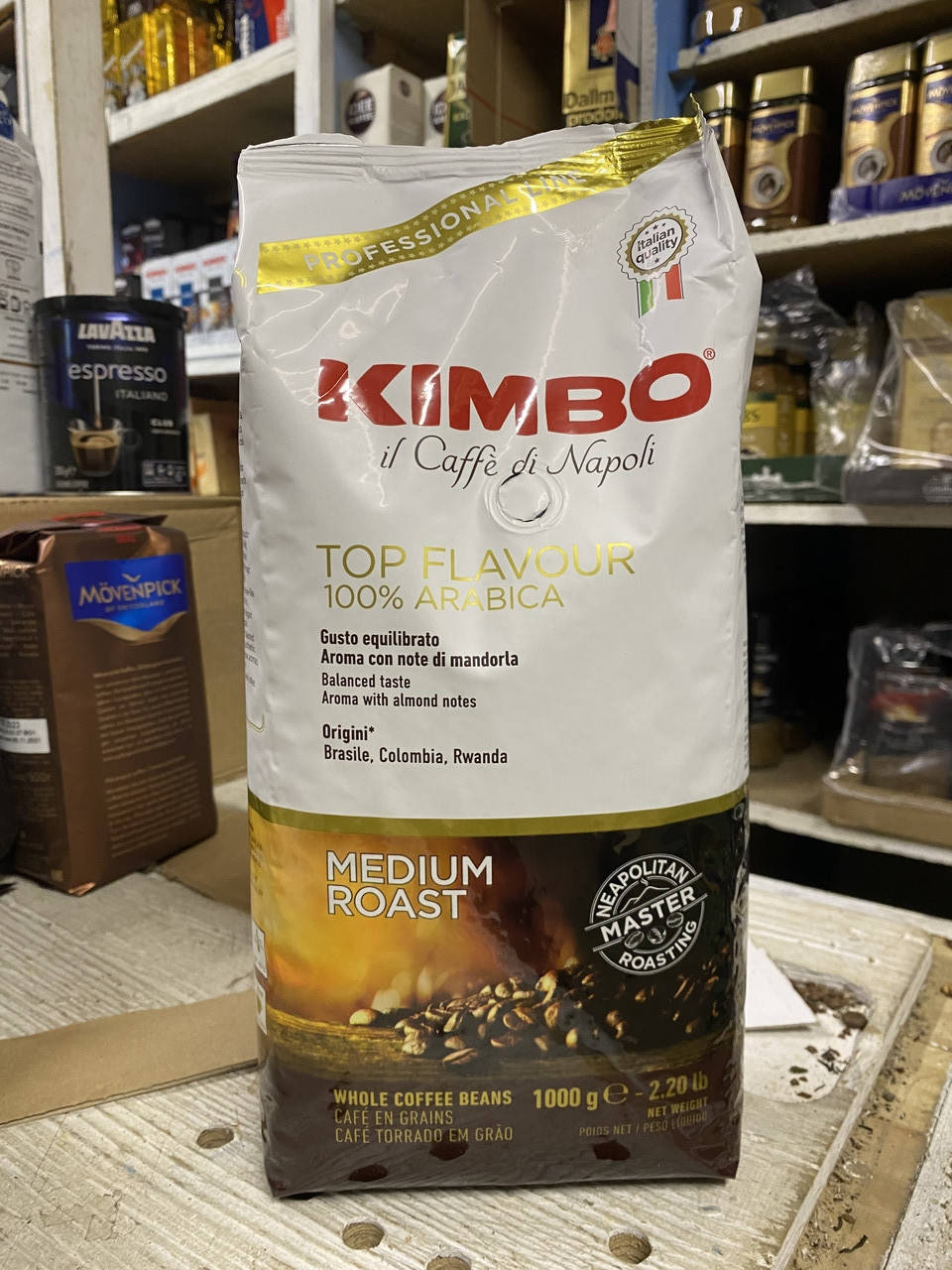 

Кофе в зернах Kimbo Top Flavour 100% арабика, 1 кг