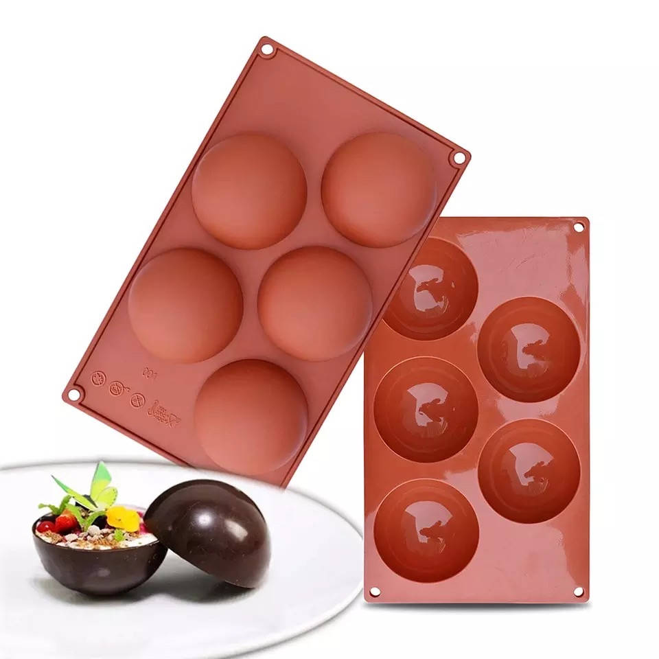 

Силиконовая форма "Полусфера" на 5шт 7,2см